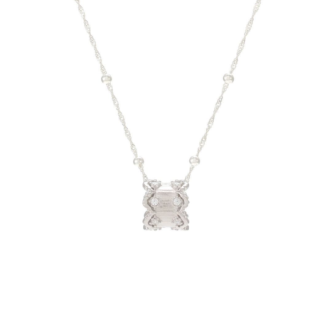 JLC 925 Silver French Lace Pendant