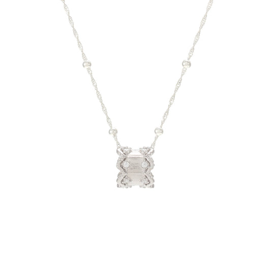 JLC 925 Silver French Lace Pendant