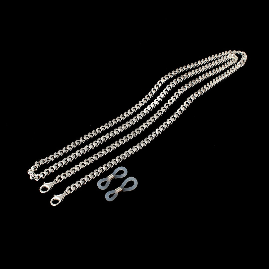JLC 925 Silver Custom Name Glasses Chain