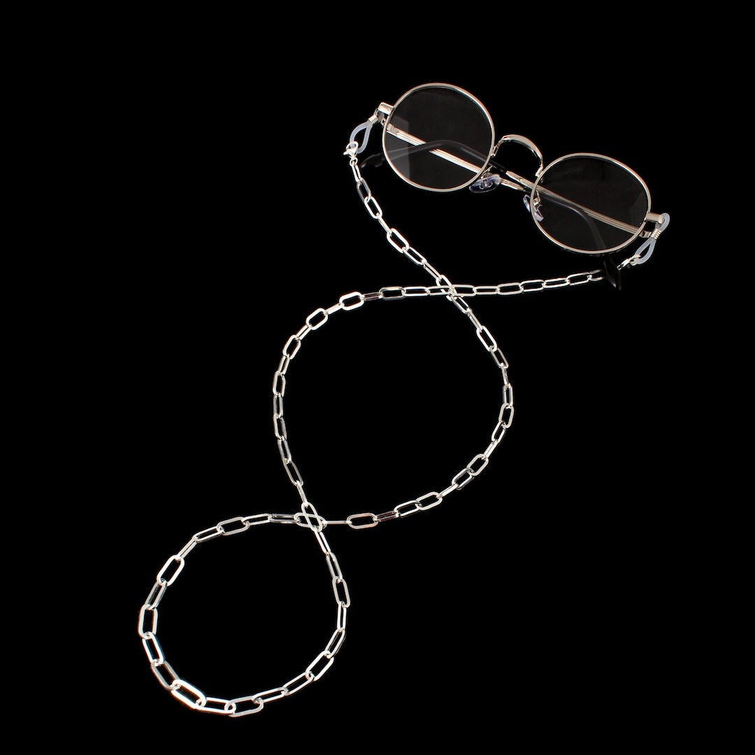 JLC 10mm 925 Silver Paperclip Glasses Chain