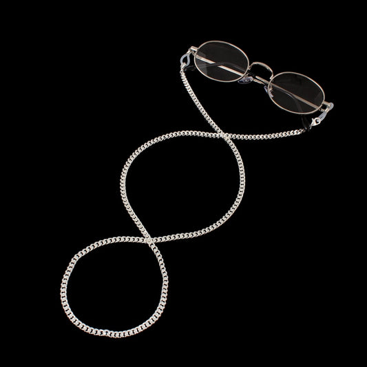 JLC 4mm 925 Silver Cuban Glasses Chain
