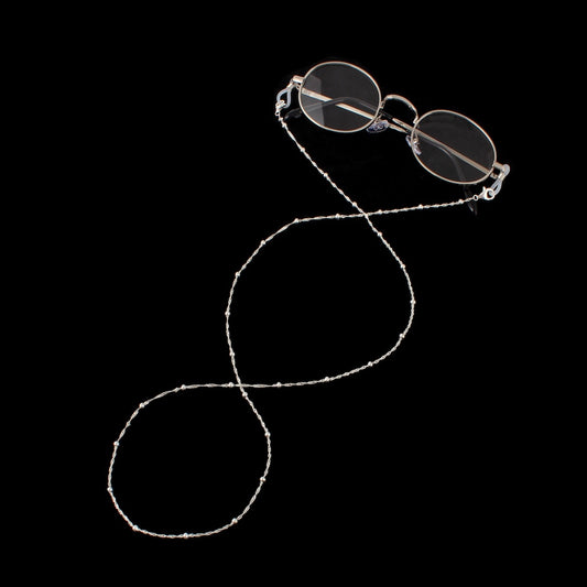 JLC 3mm 925 Silver Bead Glassess Chain