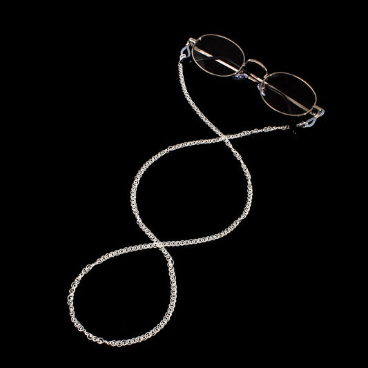 JLC 6mm 925 Silver Double Clasp Cross Glasses Chain