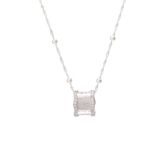 JLC 925 Silver Skin- Like Texture Pendant