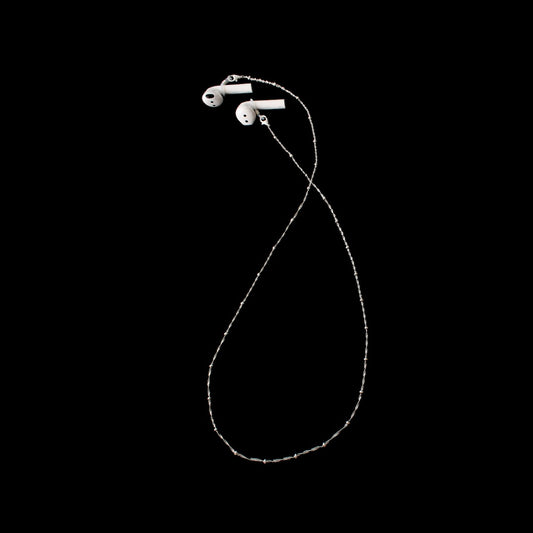 JLC 3mm 925 Silver Bead Glassess Chain